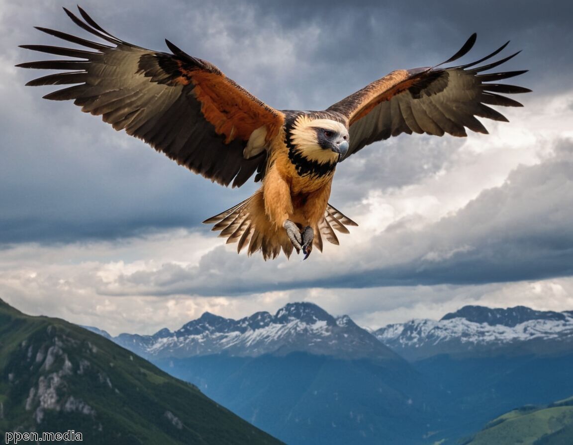 Platz 7: Bartgeier, Europas größter Greifvogel mit 283 cm Spannweite - Die Top 10 der größten Vögel weltweit